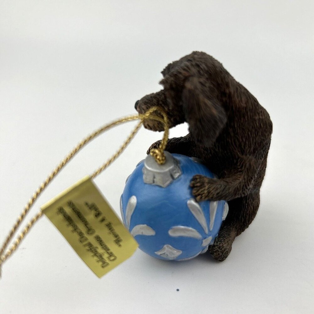 Danbury Mint Delightful Dachshunds Christmas Ornament HAVING A BALL - Picture 5 of 8